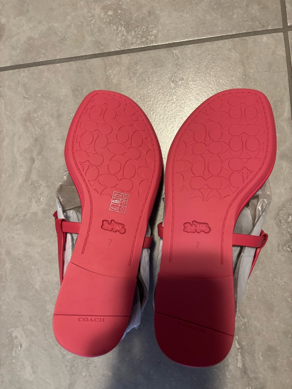 Coach Vibrant Resortwear Jaci Sandals  7 - Picture 3 of 4